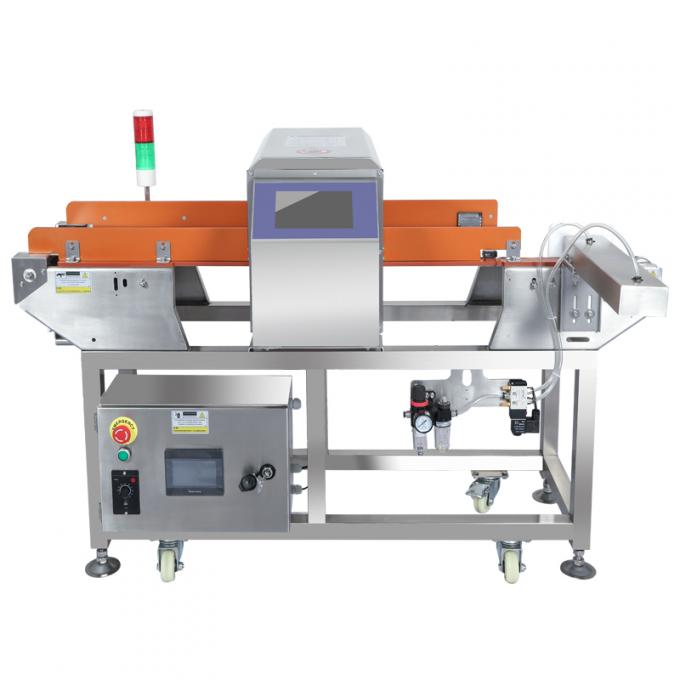 Nhựa cao su Thịt bánh quy đồ ăn nhẹ Conveyor Thực phẩm đông lạnh Máy dò kim loại công nghiệp 7