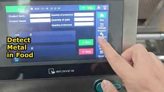 Máy dò kim loại thực phẩm phát hiện vật thể lạ