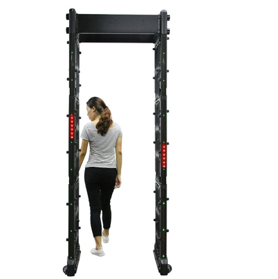 Máy dò kim loại di động qua cổng để kiểm tra an ninh công cộng, công suất 20W