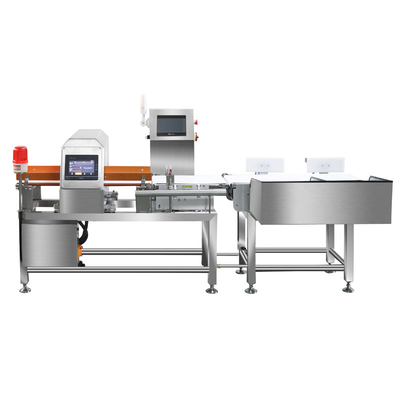 Thép không gỉ loại thực phẩm kết hợp với máy dò kim loại & kiểm tra cân
