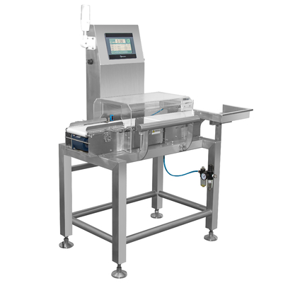 Máy kiểm tra trọng lượng tự động Conveyor Động lực chai thực phẩm Checkweigher Máy kiểm tra cân với chất thải