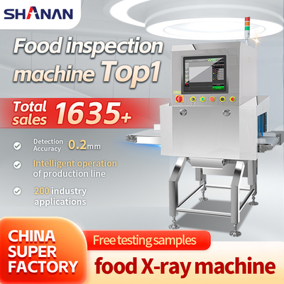 Hệ thống kiểm tra tia X công nghiệp hiệu suất cao Máy chụp tia X thực phẩm với màn hình cảm ứng và sơn gương SUS304