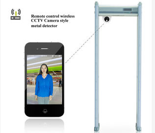 Cổng bảo mật đa cổng đi qua cổng dò kim loại với pin camera CCTV