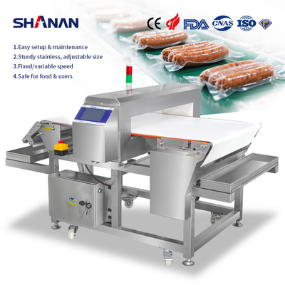 Nhà máy công nghiệp nướng thịt An toàn thực phẩm máy vận chuyển tự động từ chối máy dò kim loại
