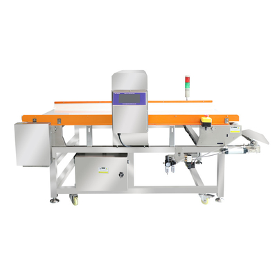 Máy dò kim loại thực phẩm chính xác cao Độ nhạy tự động từ chối CE ISO Nhà sản xuất được chứng nhận