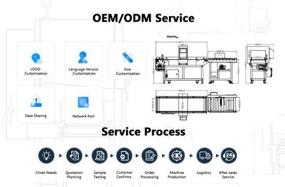 Máy dò kim loại thực phẩm chính xác với kích thước 1200mm x 800mm x 1200mm và độ chính xác ± 0.1 G