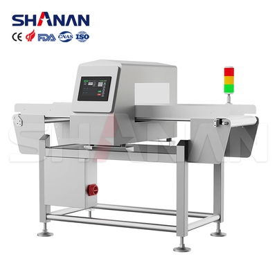 Vòng dây chuyền máy dò kim loại vận chuyển tốc độ cao Nhà máy chế biến thực phẩm công nghiệp Dòng sản xuất thực phẩm