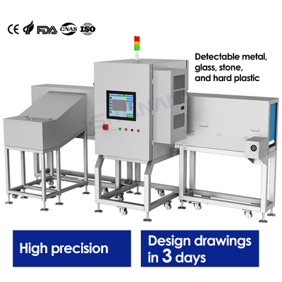Thực phẩm công nghiệp máy phát hiện tia X kiểm tra máy vận chuyển hệ thống gương SUS304