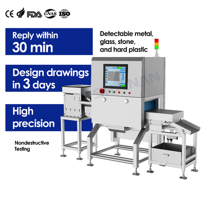 Industry Factory Food X Ray Detector For Chocolate Nut Cook Foreign Object Auto Metal Reject