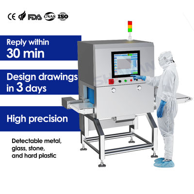 Máy X-quang Thực phẩm để Kiểm tra Sản phẩm Đóng hộp Sô cô la, Hạt và Hệ thống Loại bỏ