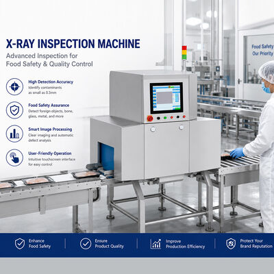 Máy X Ray thực phẩm được trang bị giao diện màn hình cảm ứng và các thông số tự học để cung cấp kiểm soát và kiểm tra thực phẩm