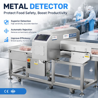 Máy dò kim loại băng tải có độ nhạy cao cho bánh mì Bánh mì Bánh ngọt Bánh quy Cracker Dây chuyền chế biến bột