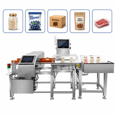 Máy phát hiện kim loại kết hợp và máy cân kiểm tra Hệ thống kiểm tra tích hợp cho ngành công nghiệp thực phẩm và dược phẩm